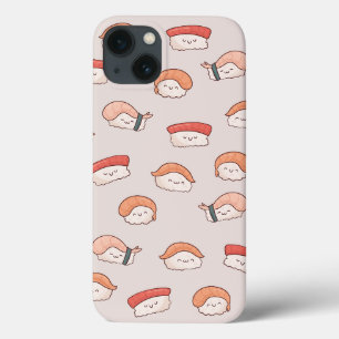 Söt Nigiri Sushi Sömlöst Mönster