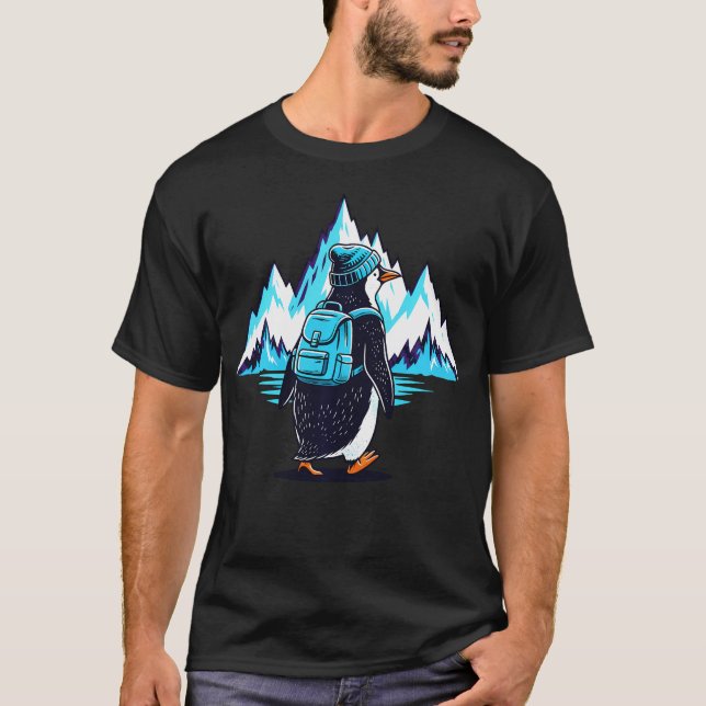 Söt nihilistisk ensam pingvinfågel t shirt (Framsida)