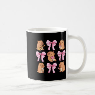 Söt Nk Coquette Båge Kawaii Capybara Älskare Kaffemugg