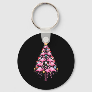 Söt Nk Flamingo Julgran Santa Hatt Trocal P Nyckelring