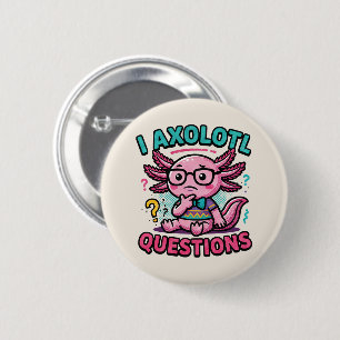 Söt nörd-axolotl I Axolotl-frågetecken Meme Knapp