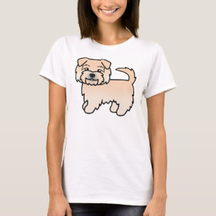 Söt Norfolk Terrier i vete färg tecknad hund T Shirt