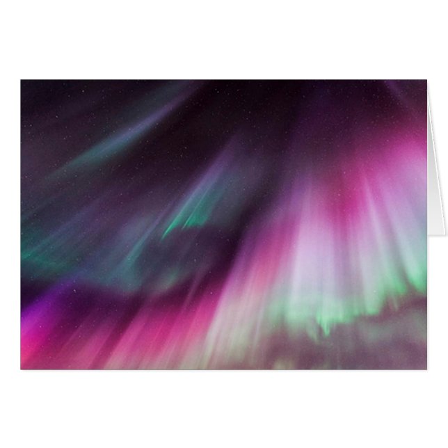 Söt Northern Light Card Hälsningskort (Framsidan Horizontal)