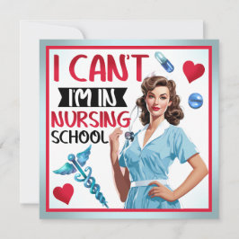 Söt Nostalgisk Sjuksköterska Pinup På Sjukskötersk Julkort