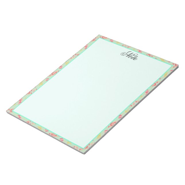 Söt Notes with Teals Anteckningsblock (Vinklad)