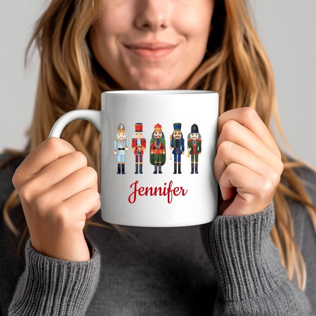 Söt nötknäppare jul  kaffemugg (Cute Nutcracker Christmas Coffee Mug)