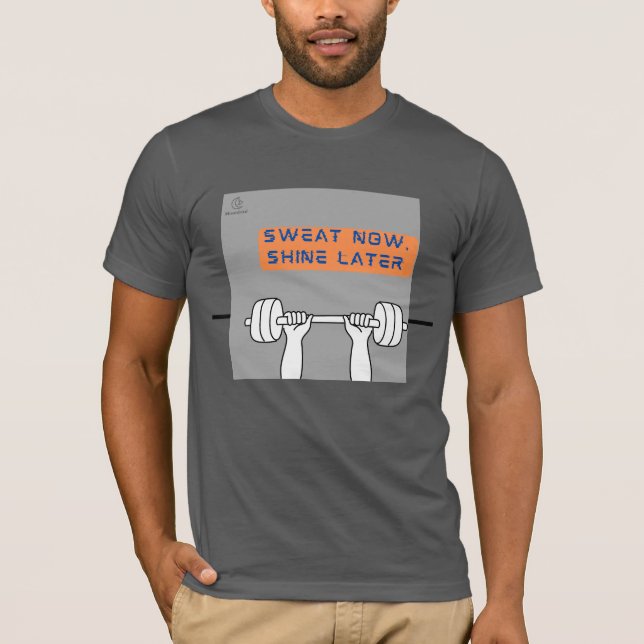 Söt nu, Shine Senare - Witty Workout Tee (Framsida)