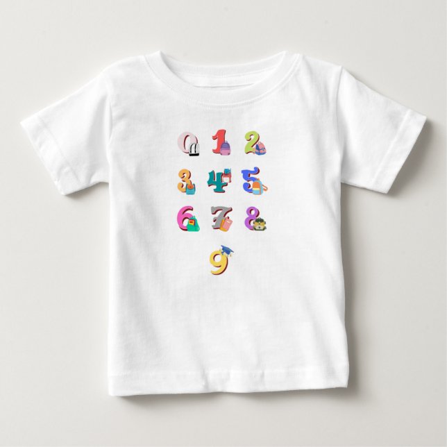 söt numberblock-flicka t shirt (Framsida)