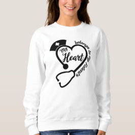 Söt Nurse-hjärta ord art T Shirt