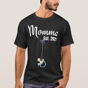 Söt Ny Mamma Graviditetsannonsering Mamma Pojke Mo T Shirt
