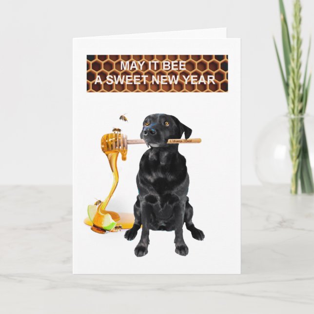 Söt nyårshälsningskort helgkort (Framsida)