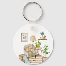 Söt nyckelkedja för hemmet