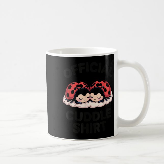 Söt Nyckelpiga Kärlek Knuff  Kaffemugg (Höger)