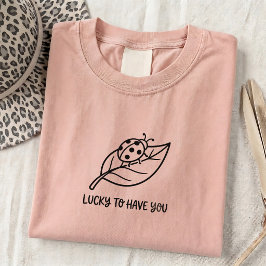 Söt nyckelpiga turcitat SVG grafisk t-shirt för he