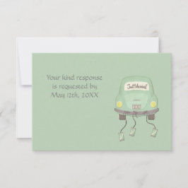 Söt Nyförlovad Bröllop Svar på Inbjudan