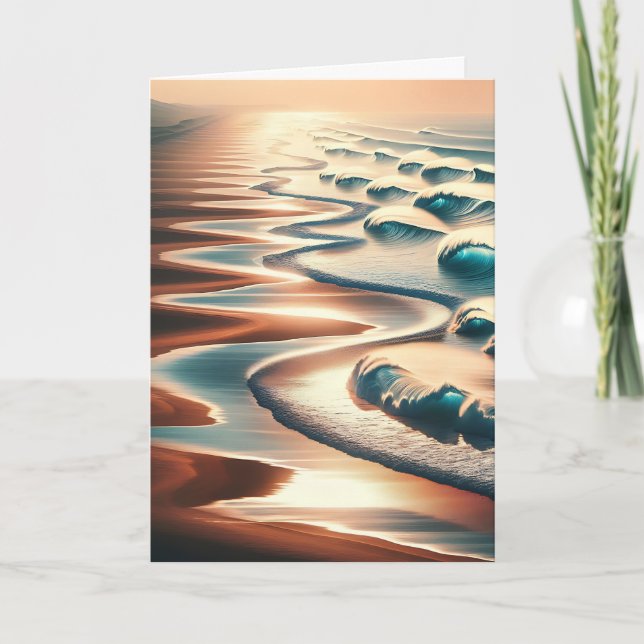 Söt Ocean Art Personlig - årsdag Kort (Framsida)