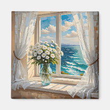 Söt Ocean Scene Coastal Art