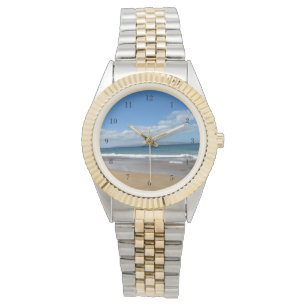 Söt Ocean Tide Beach Vågar Photo Armbandsur