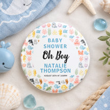 Söt ocean under havet djur baby shower