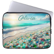 Söt Oceanen Beach med Personlig av glas till havs