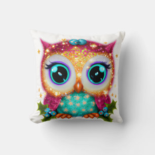 Söt och bedårande Kawaii Baby-Uggla Kudde