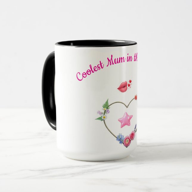 Söt och enkel Mamma's Mugg (Framsida vänster)
