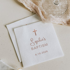 Söt och enkelt | Baptism ro Guld Kor Pappersservett