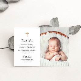 Söt och enkelt | Fotobaptism Tack Kort
