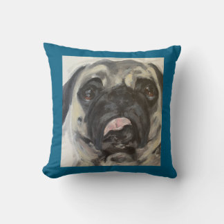 Söt och Fånig Pug-målning Kudde
