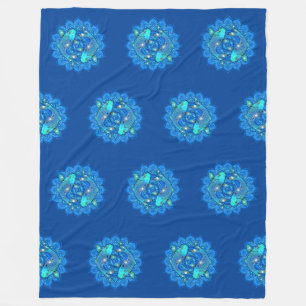 Söt och färgämne Mandala / Kaleidoscope KOI 1 Fleecefilt