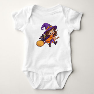 Söt och färgglad Halloween-bodysuit för bebisar T Shirt