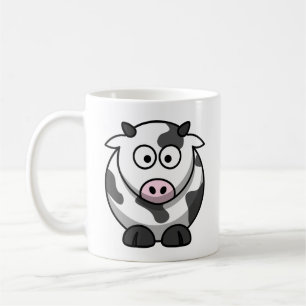 Söt och färgglad Tecknad Mejeriko. Kaffemugg