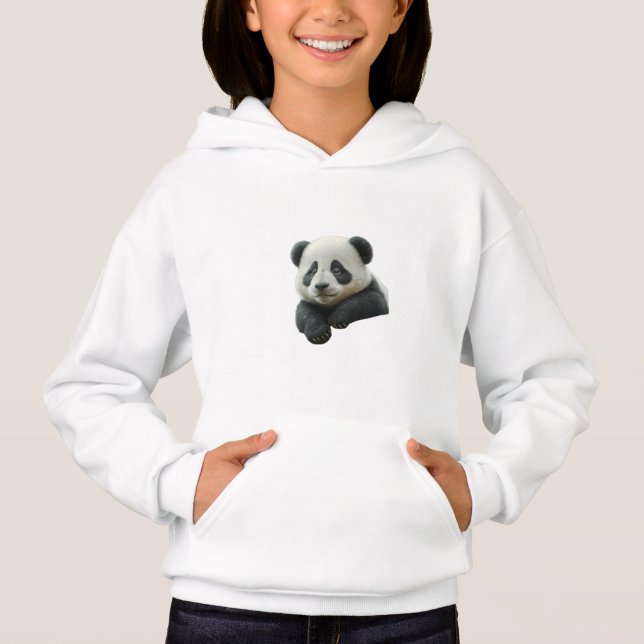 Söt och fegt baby panda t shirt (Framsida)