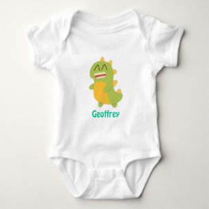 Söt och glad dinosaurie för babypojke tee