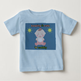 Söt och gosig babyblå t-shirt