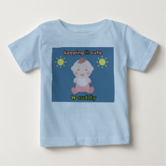 Söt och gosig babyblå t-shirt
