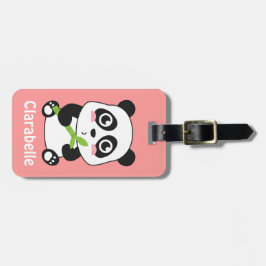 Söt och gullig baby panda bagagebricka
