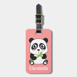 Söt och gullig baby panda bagagebricka