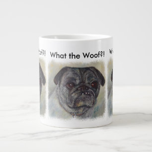 SÖT OCH GULLIG MOPS JUMBO MUGG