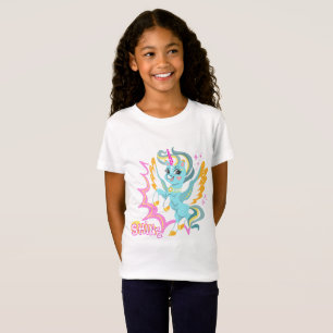 Söt och kraftfull enhörning t shirt