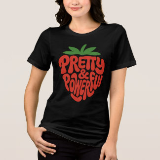 Söt och kraftfull jordgubbsikon t shirt