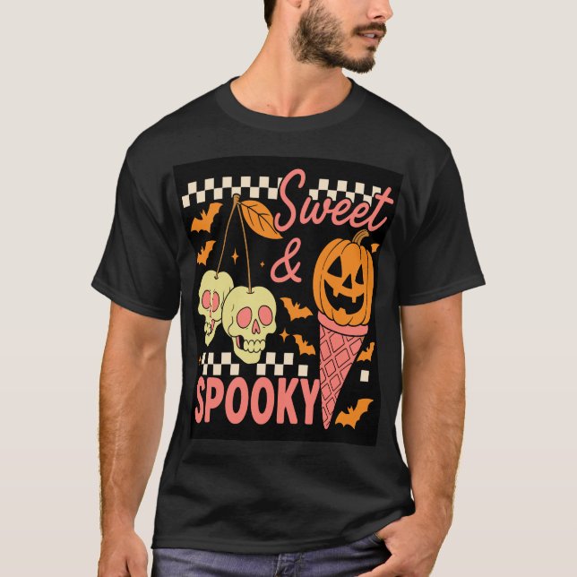 Söt och kuslig söt Halloween T Shirt (Framsida)