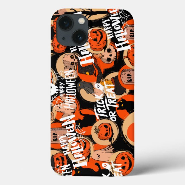Söt och läskig Halloween kusliga stämningar (Baksida)