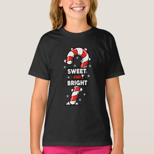 Söt och ljus sockerrörsdesign t shirt (Framsida)