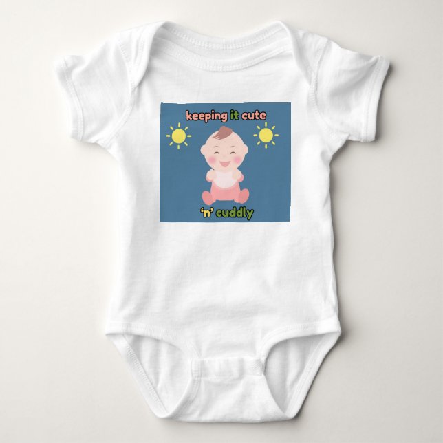 Söt och mysig babybody t shirt (Framsida)