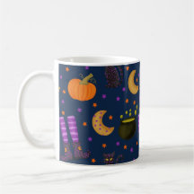 Söt och nyckfull Halloween-mönster