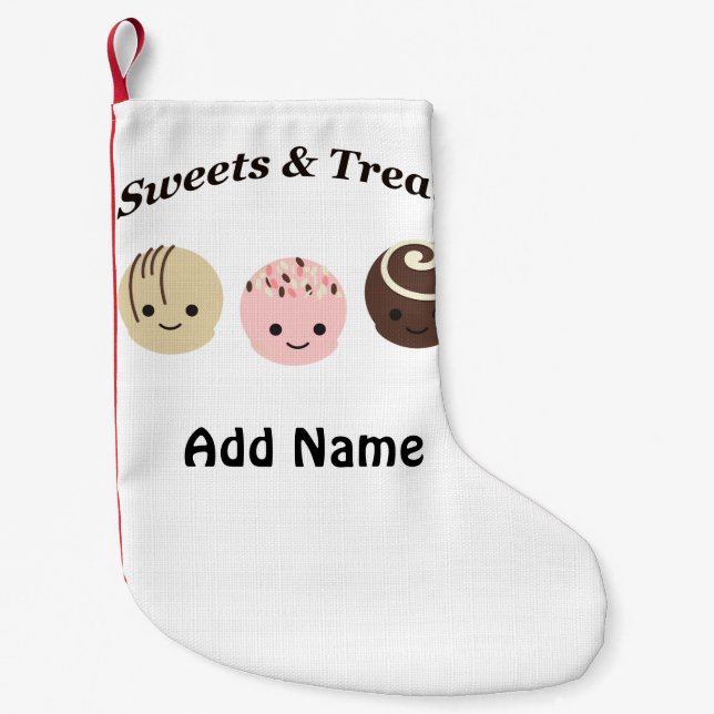 Söt och rattar! Choklad Liten Julstrumpa (Framsidan)