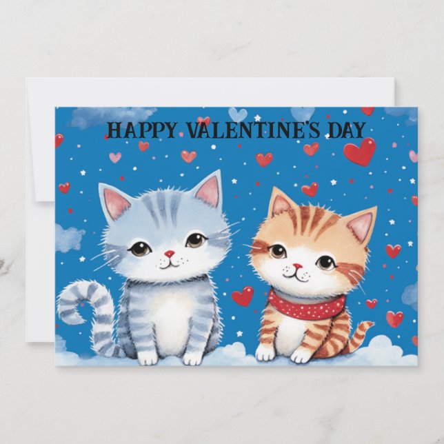 Söt och rolig Alla hjärtans dag för barn #29 Julkort (Framsida)