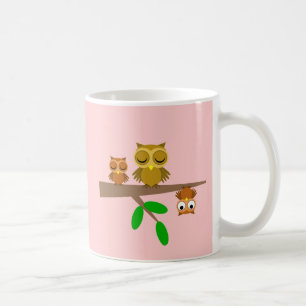 Söt och roligt uggla kaffemugg