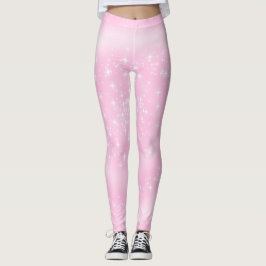 Söt och Rosa Stars Girly Leggings